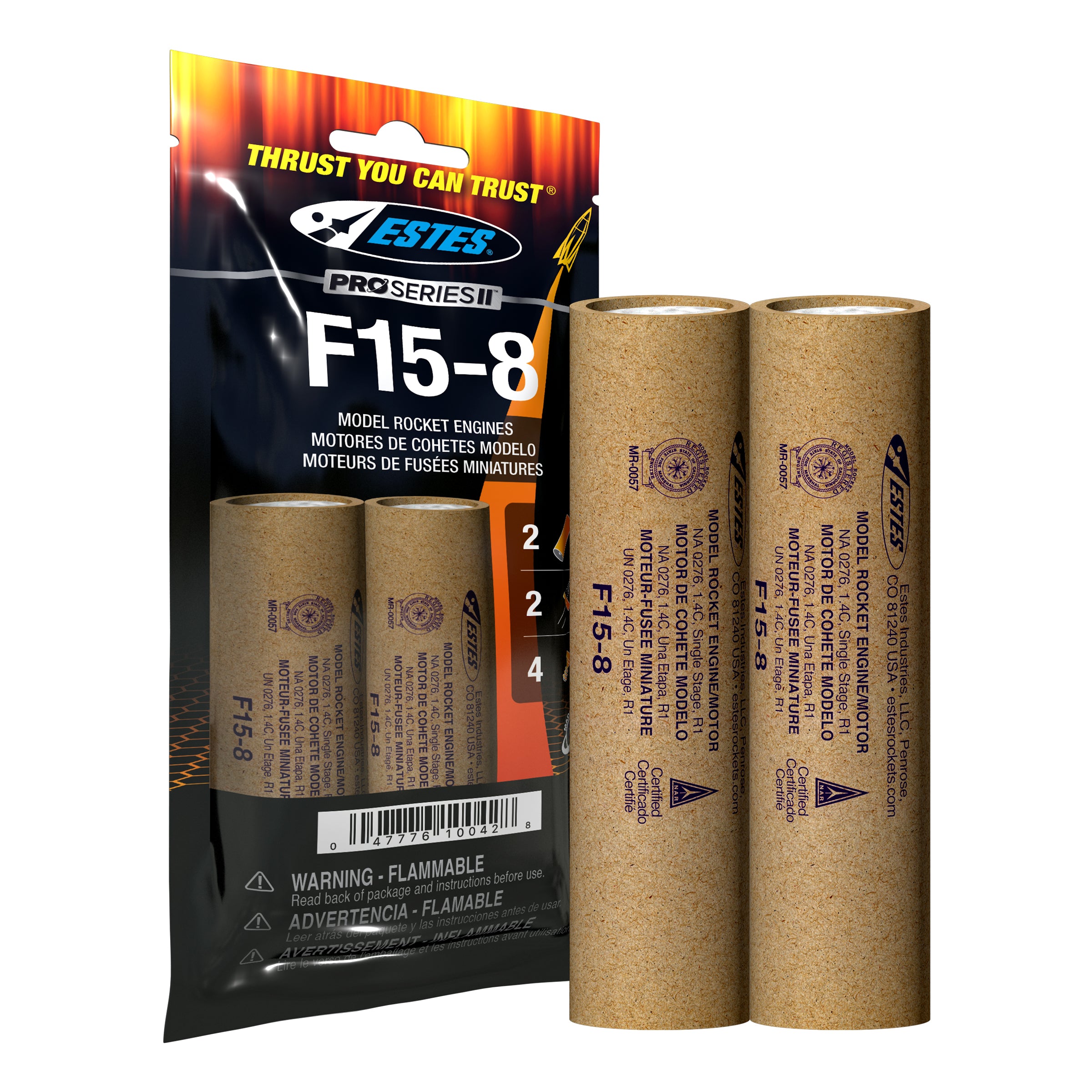 Estes F15-8 Rocket Engines 2 Pack