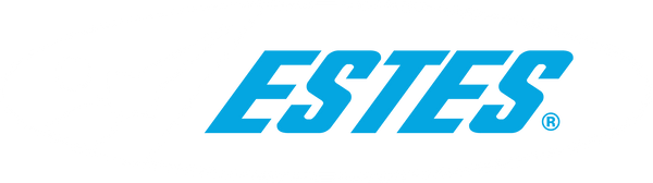 Estes Rockets Logo White Blue