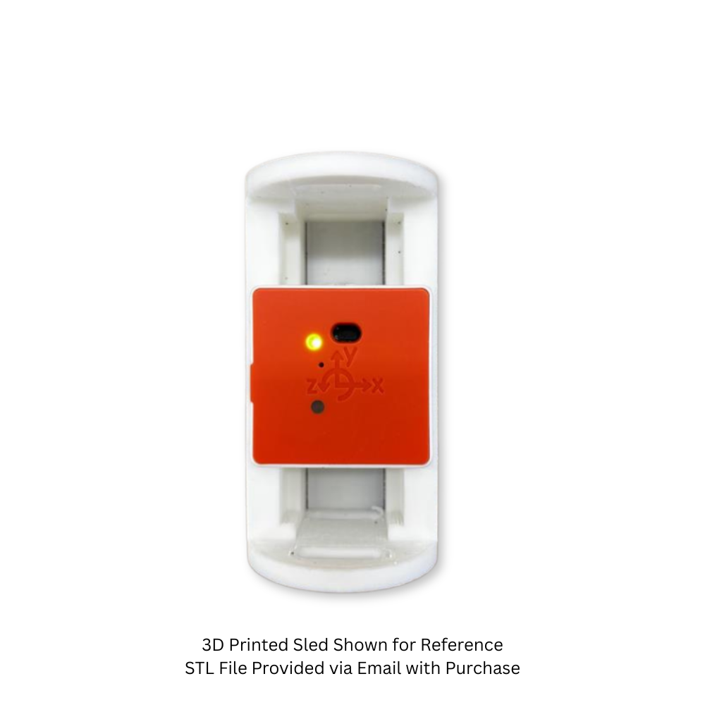 PocketLab Voyager 2 Sensor with 3D Printed Sled for Model Rocket Payload Section