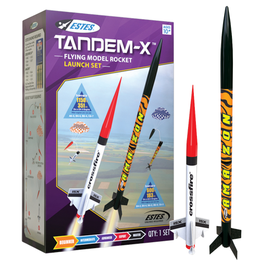Estes Tandem-X Model Rocket Launch Set for Beginners