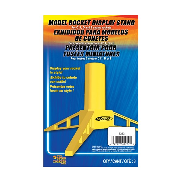 Estes Model Rocket Display Stand (C11, D & E engine size)