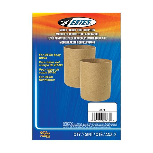 Estes BT80 Tube Couplers for Model Rocket Building