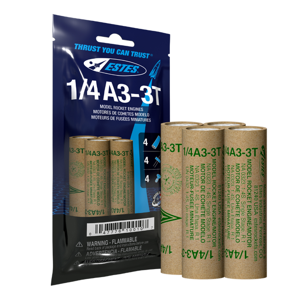 1/4A3-3T Mini Model Rocket Engines - 4 Pack | Estes Rockets