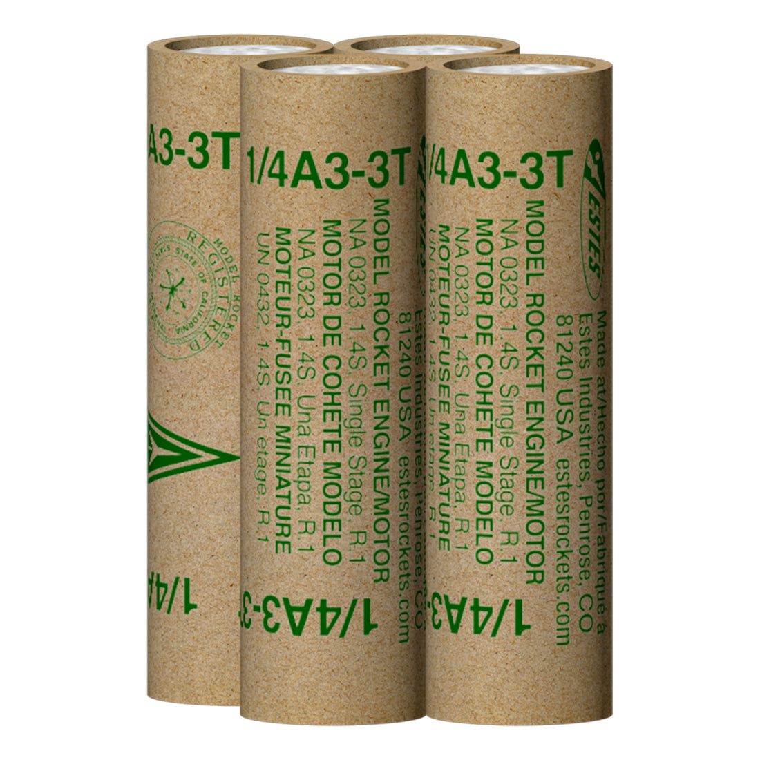 1/4A3-3T Mini Model Rocket Engines - 4 Pack | Estes Rockets