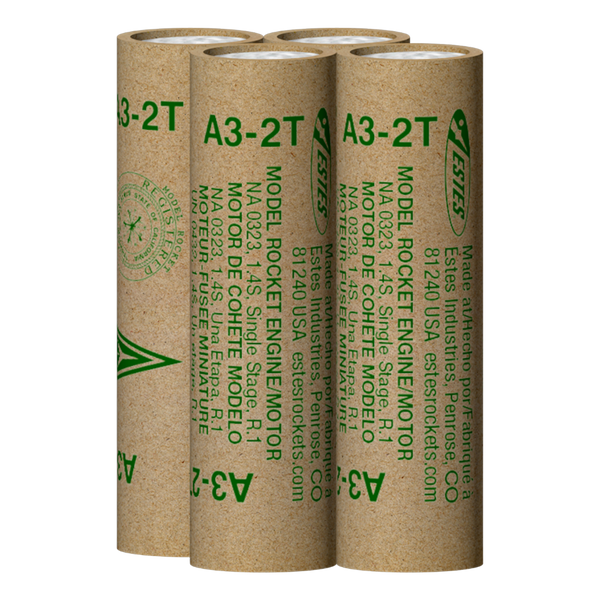 Estes A3-2T Mini Model Rocket Engines | Estes Rockets