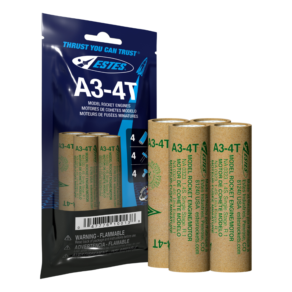 Estes A3-4T 13mm Model Rocket Engines