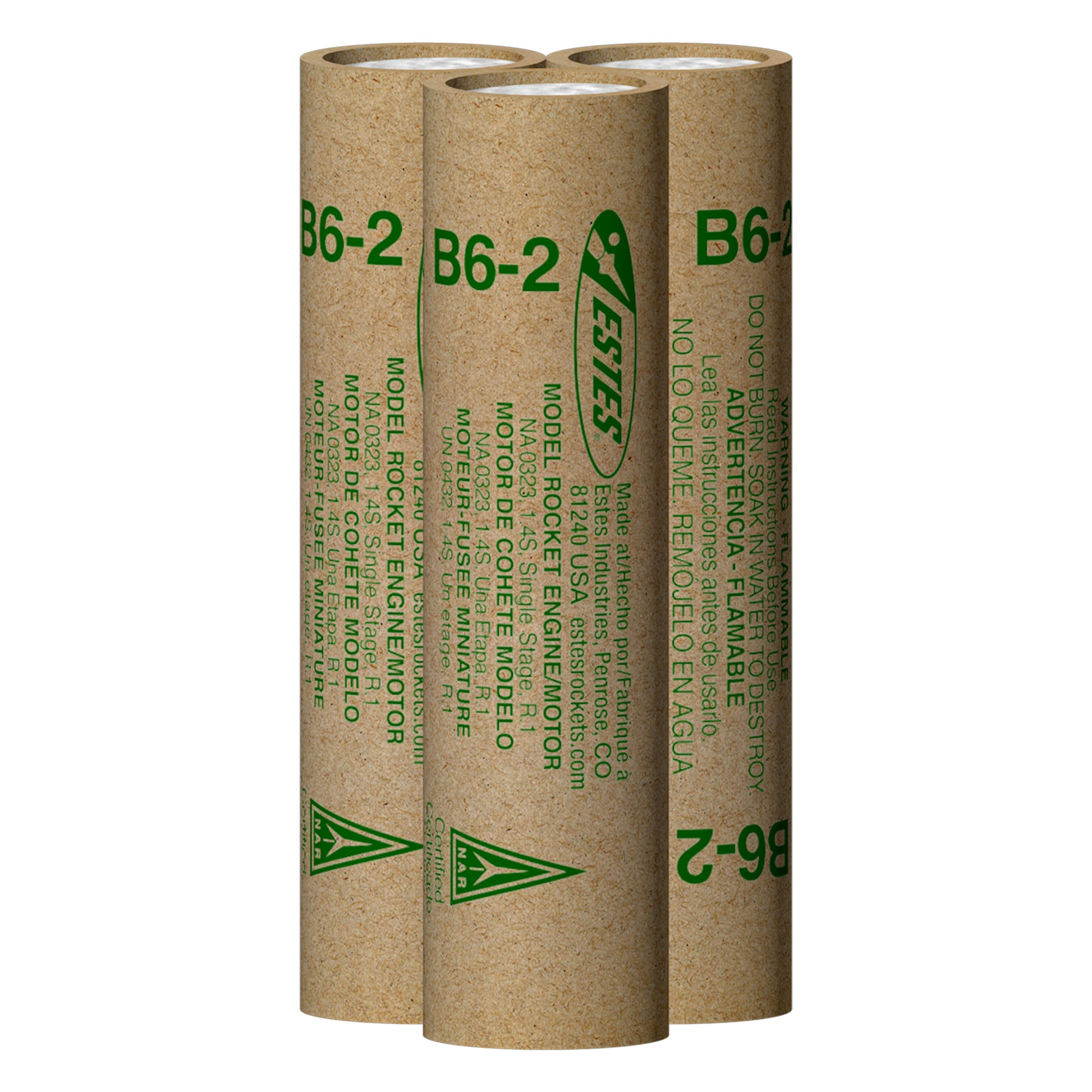 Estes B6-2 Model Rocket Engines 3 Pack
