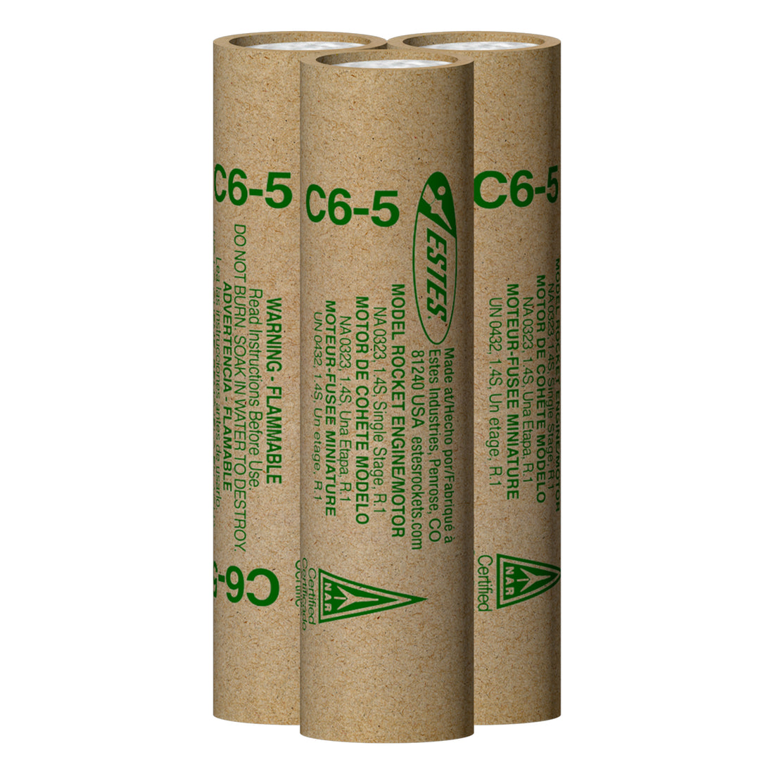 C6 Rocket Engine C6‑5 Model Rocket Engines - 18 mm Mid‑Power Performance | Estes Rockets