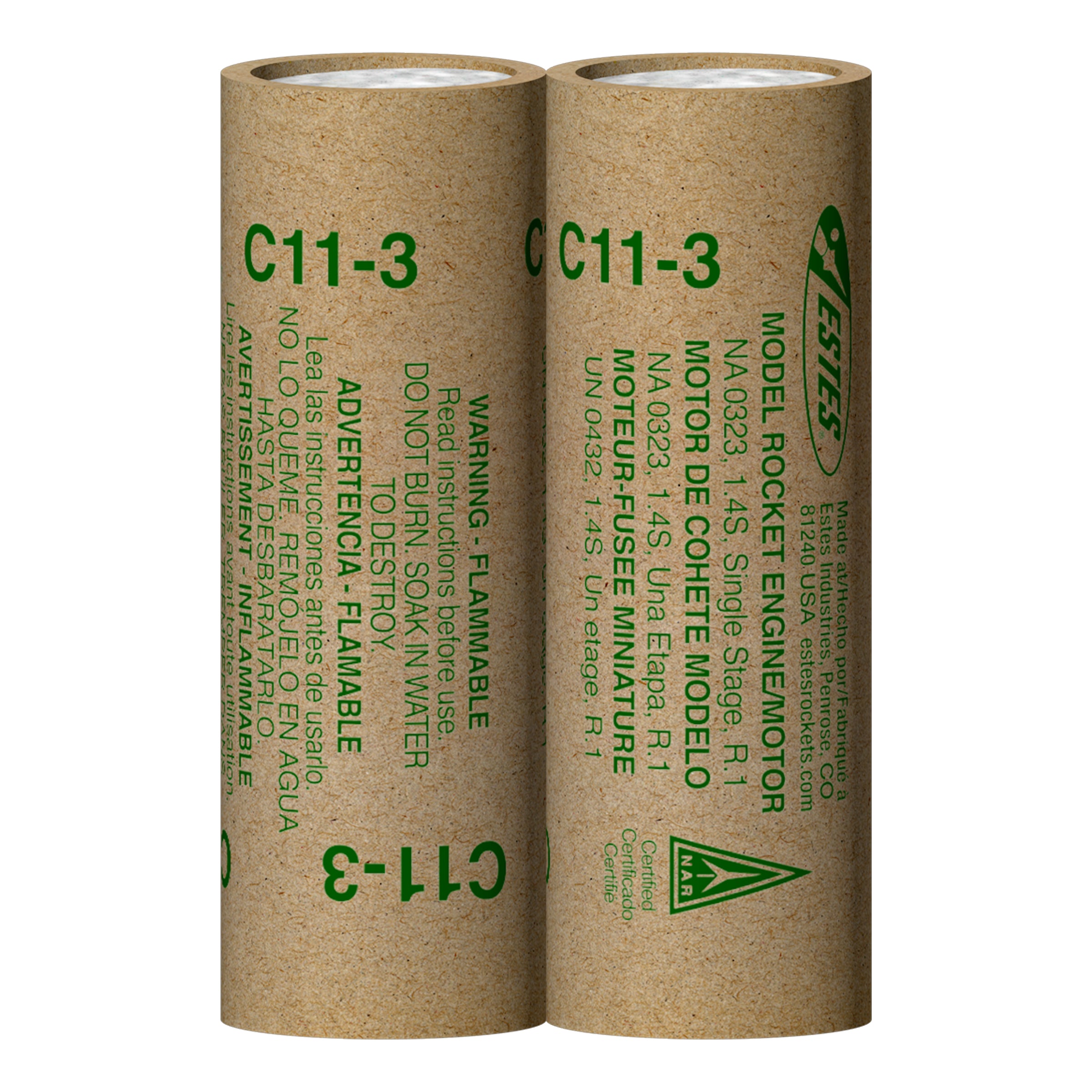 C11-3 24mm Model Rocket Engines 