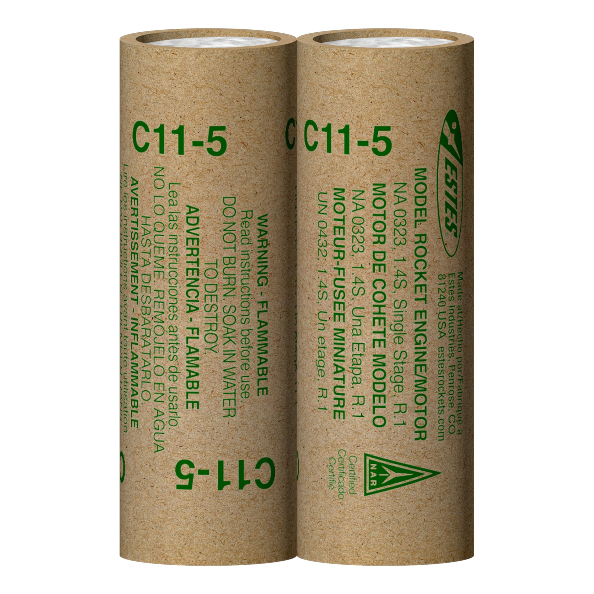 Estes C11-5 Model Rocket Engines 2 Pack