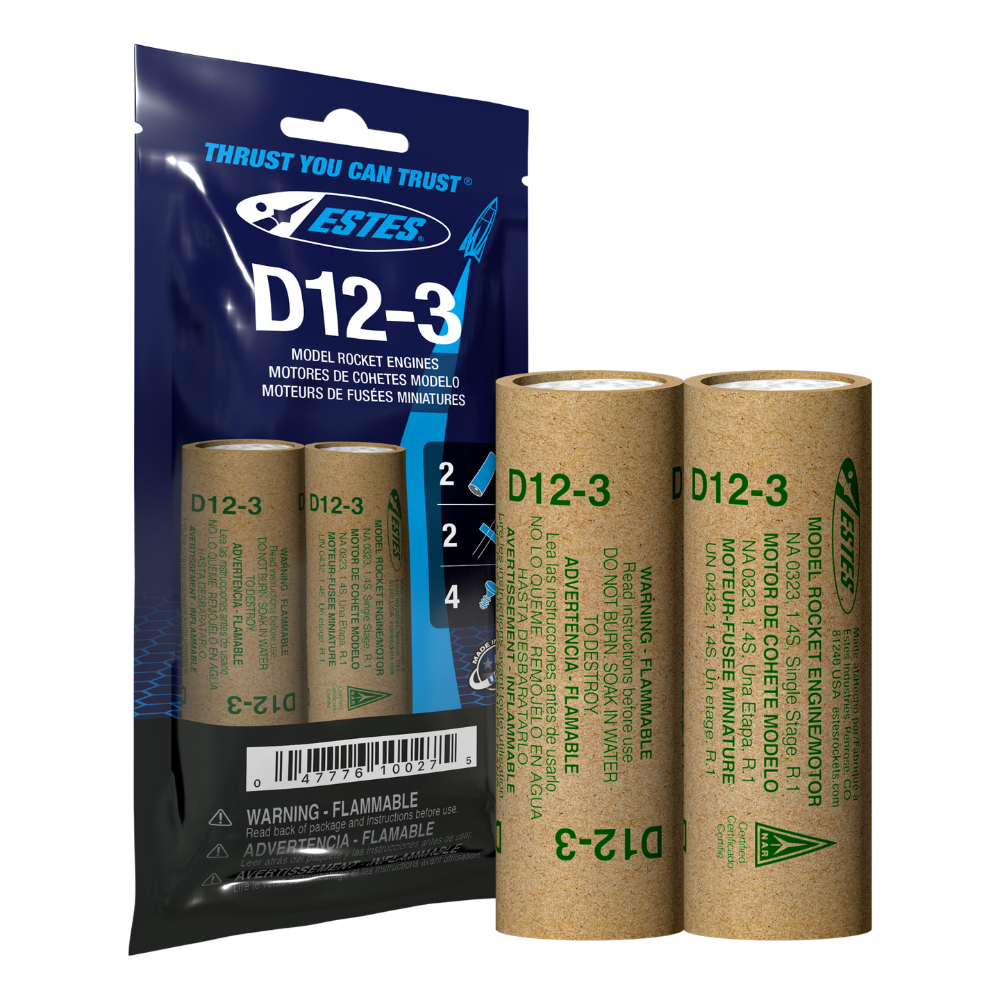 Estes D12-3 Rocket Engines