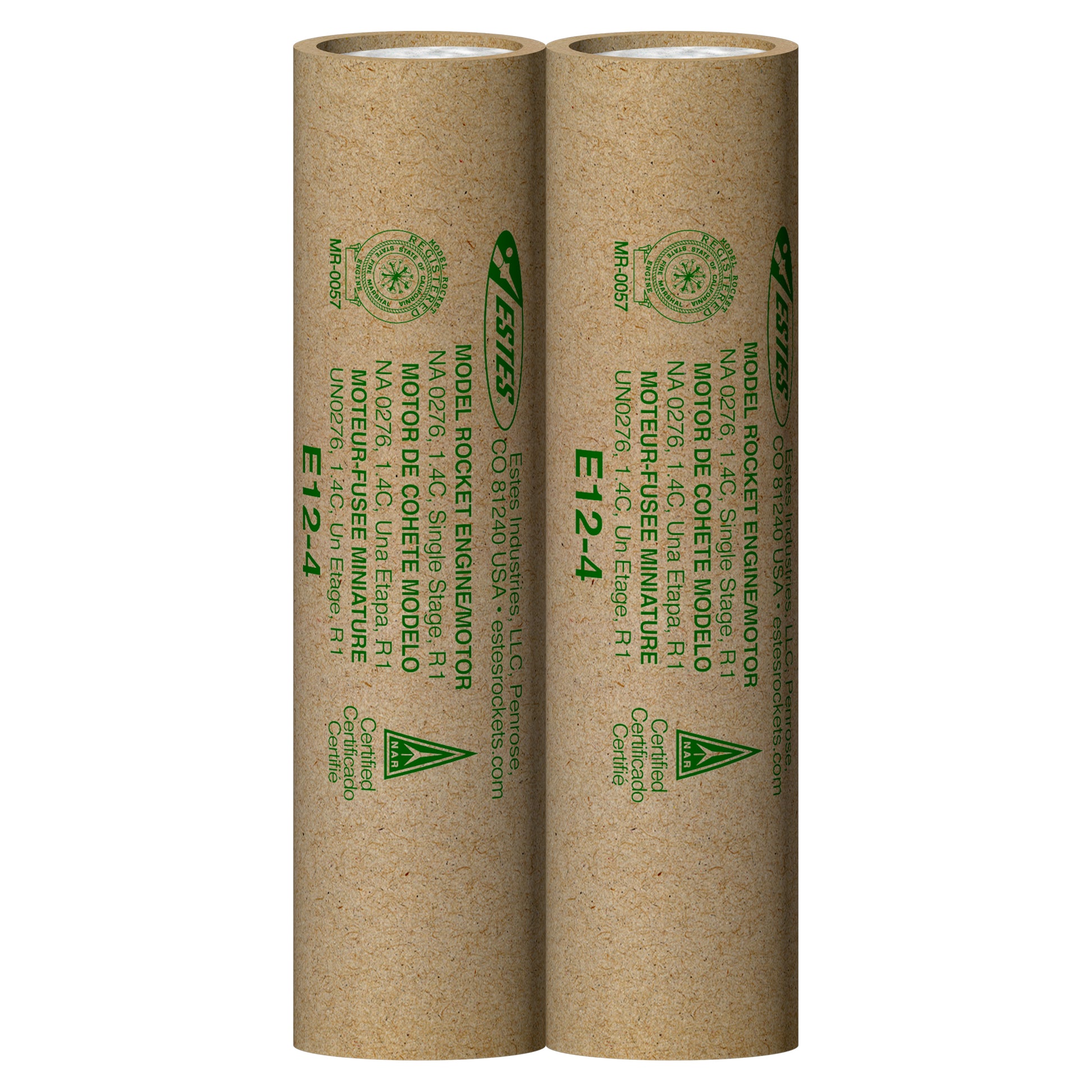 Estes E12-4 Model Rocket Engines 2 Pack