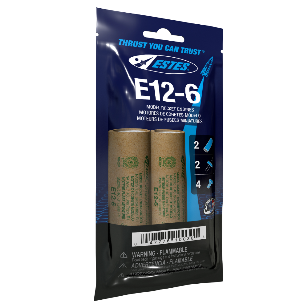 Estes E12-6 Model Rocket Engines 