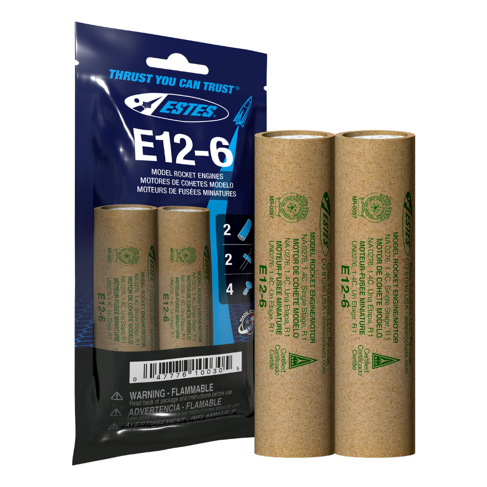 Estes E12-6 24mm Model Rocket Engines 