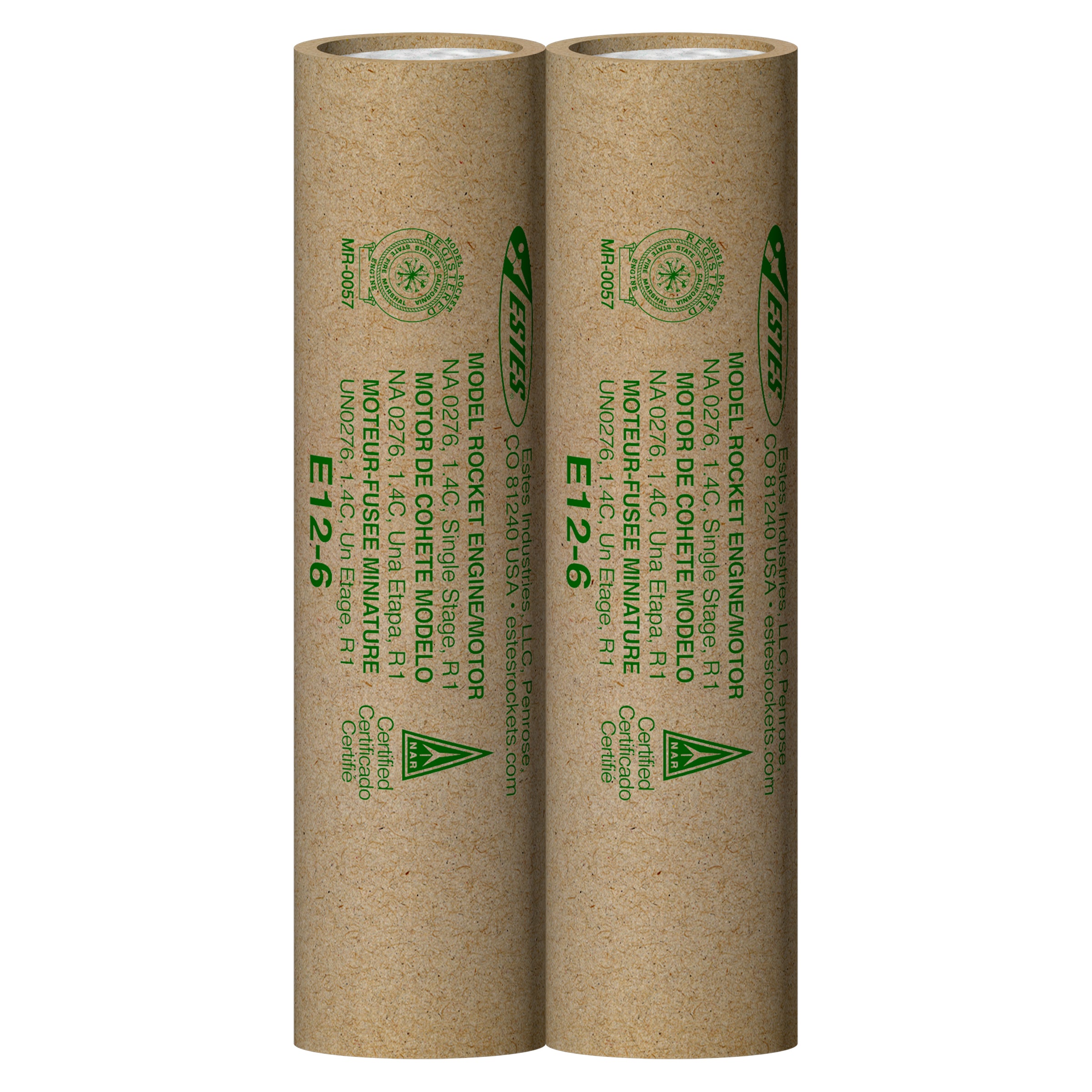 Estes E12-6 Rocket Engines 2 Pack