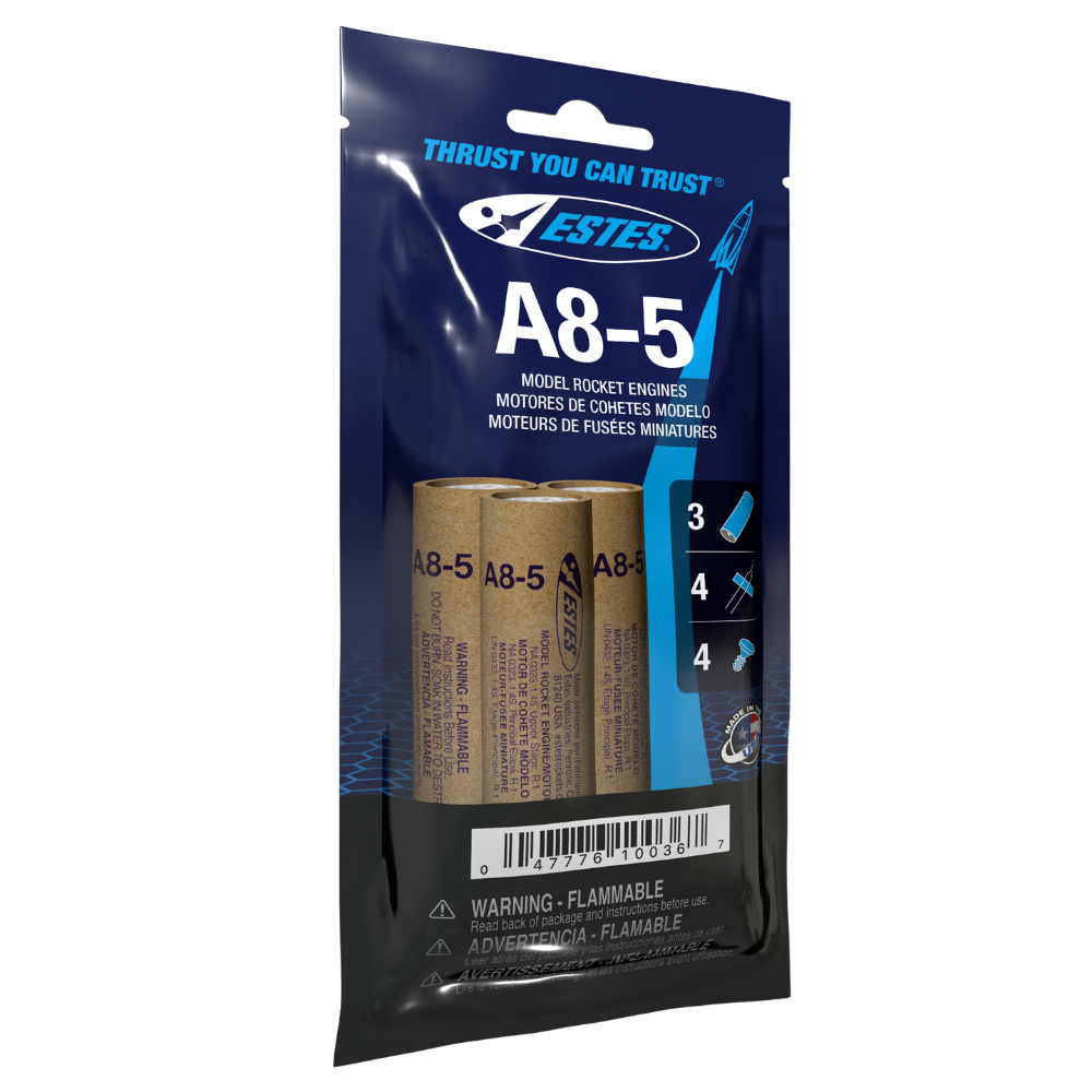 Estes A8-5 Model Rocket Engines 