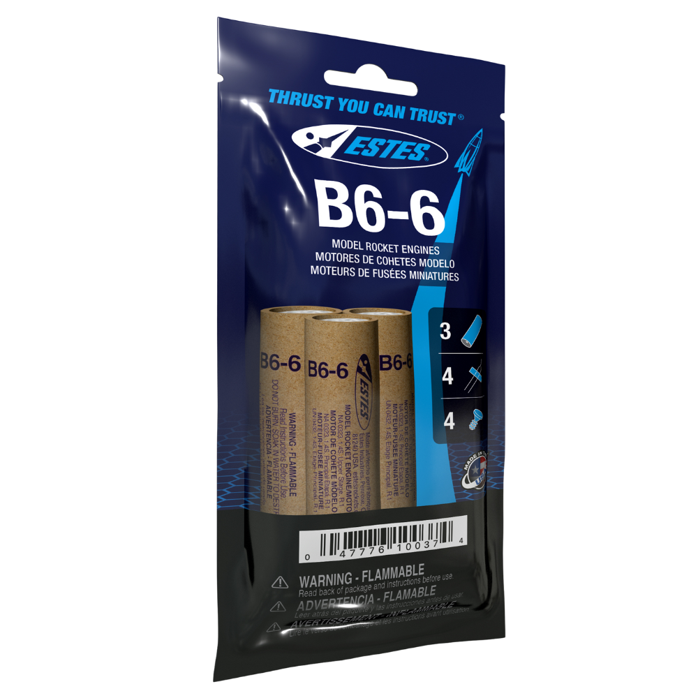 Estes B6-6 Engines - Upper Stage Model Rocket Power | Estes Rockets