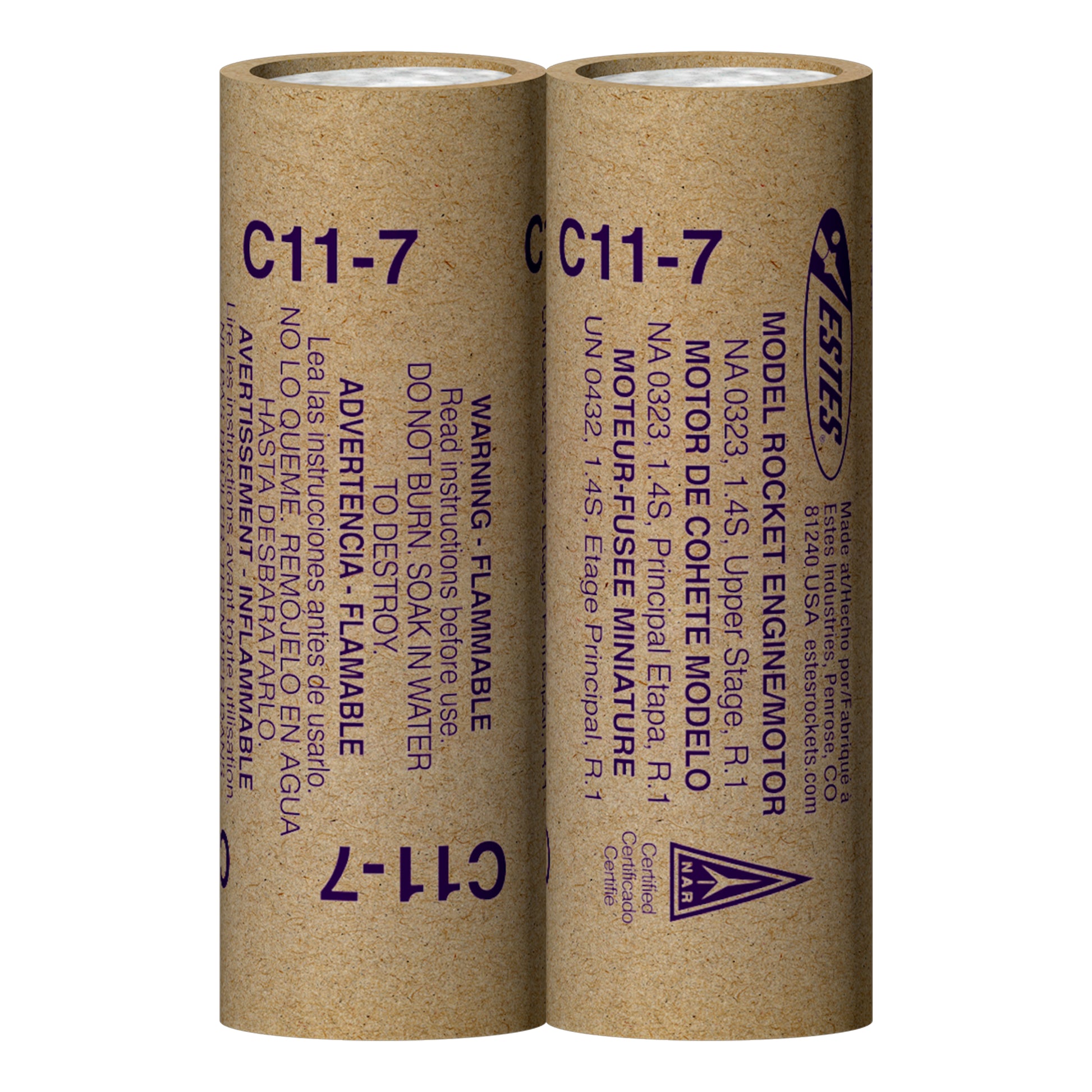 Estes C11-7 Model Rocket Engines Two Pack