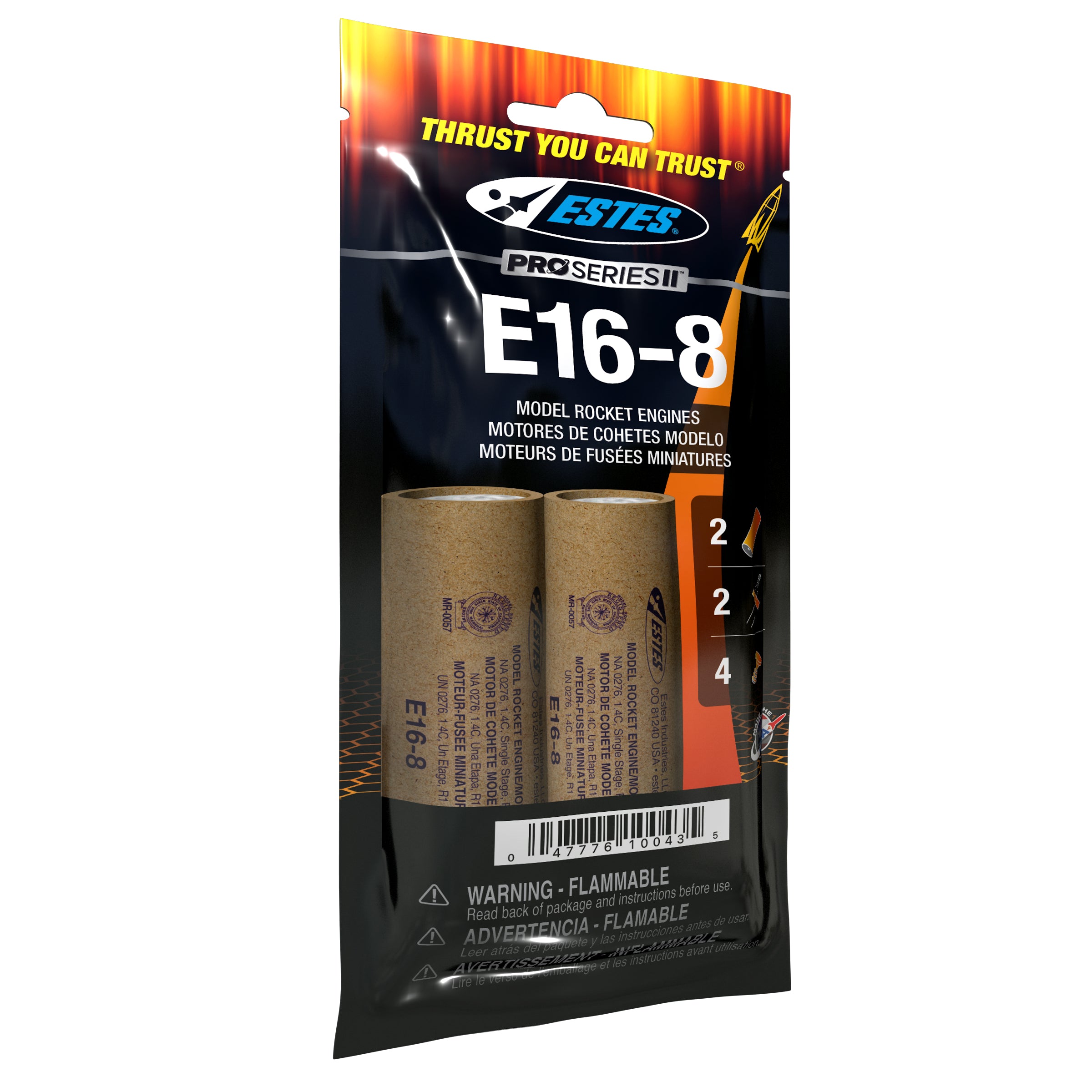 Estes E16-8 Model Rocket Engines