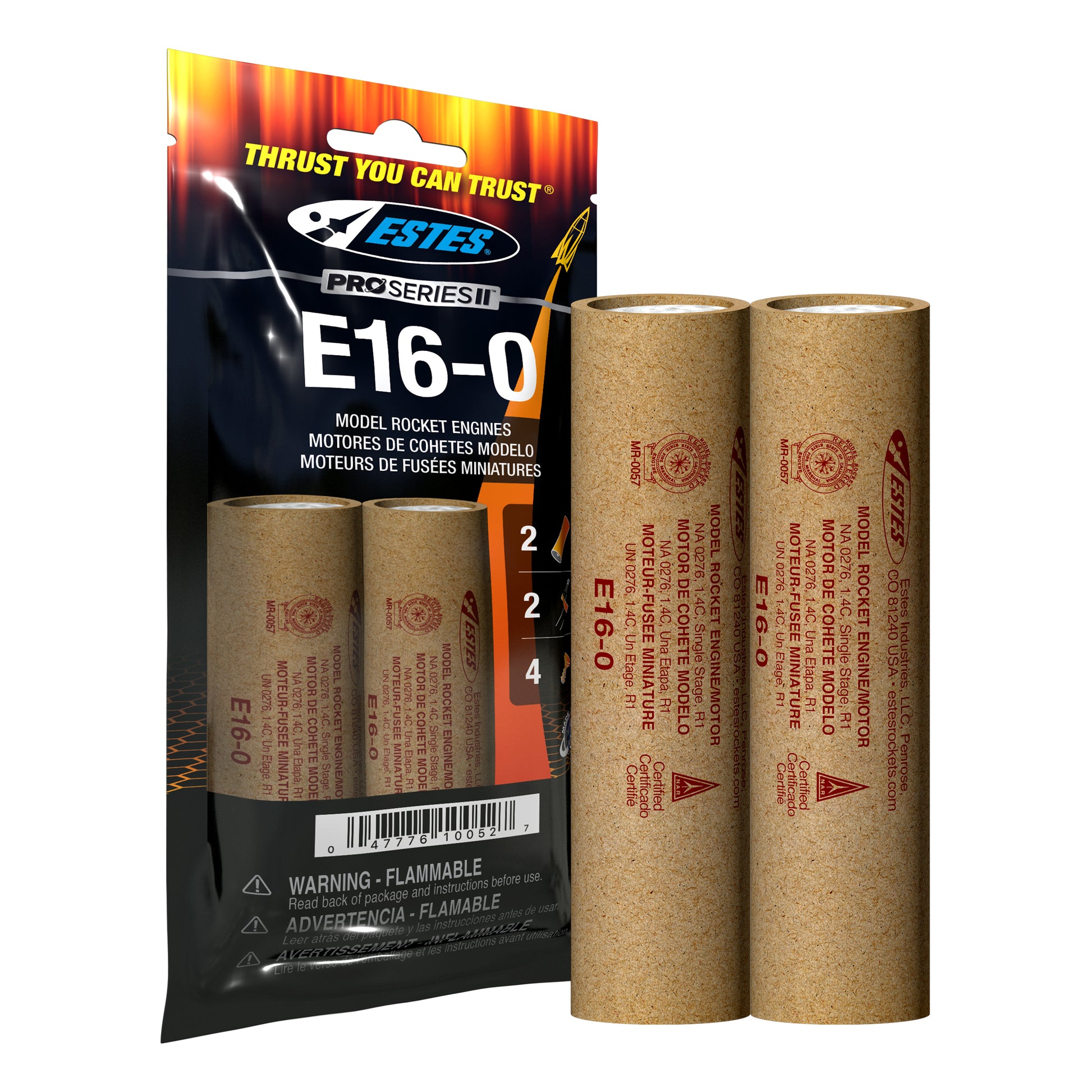 Estes E16-0 29mm Model Rocket Engines