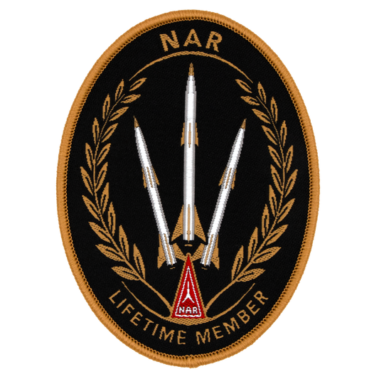 National Association of Rocketry (NAR) Lifetime Member Patch