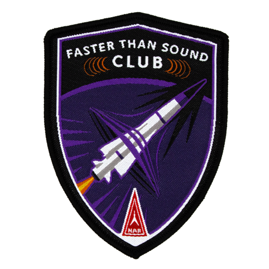 National Association of Rocketry (NAR) Faster Than Sound Club Patch