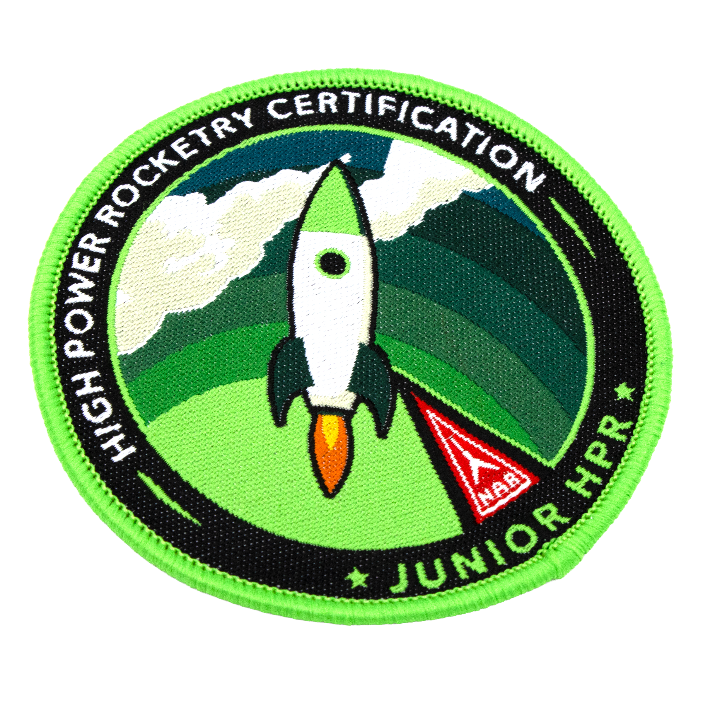 National Association of Rocketry (NAR) Junior HPR Patch - Embroidered Iron-on Achievement Patch