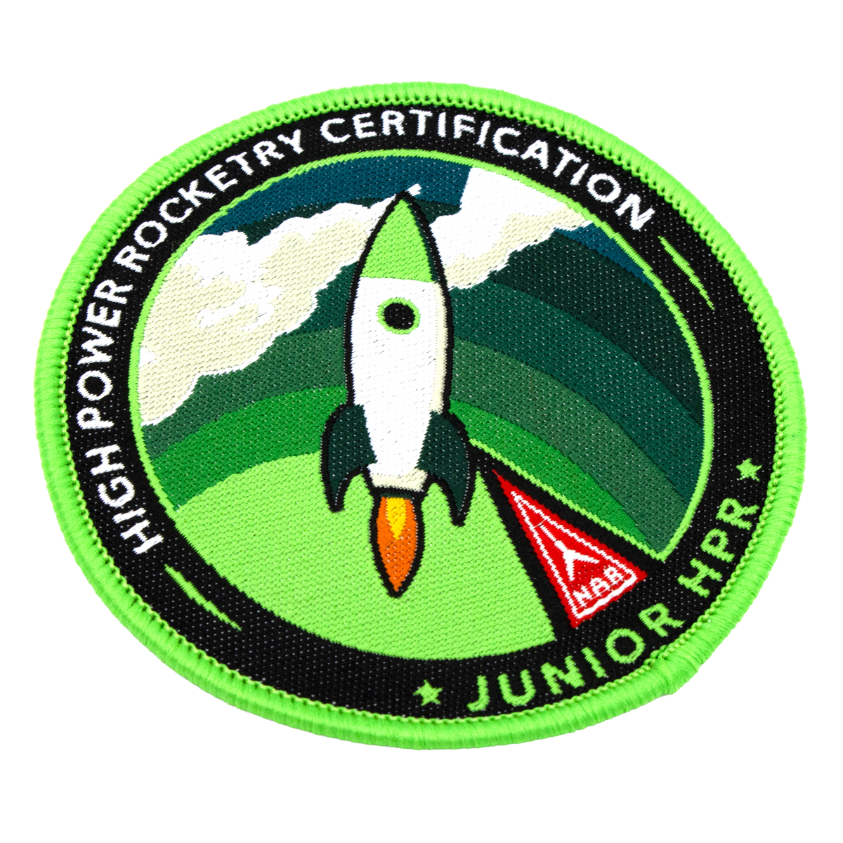 National Association of Rocketry (NAR) Junior HPR Patch - Embroidered Iron-on Achievement Patch