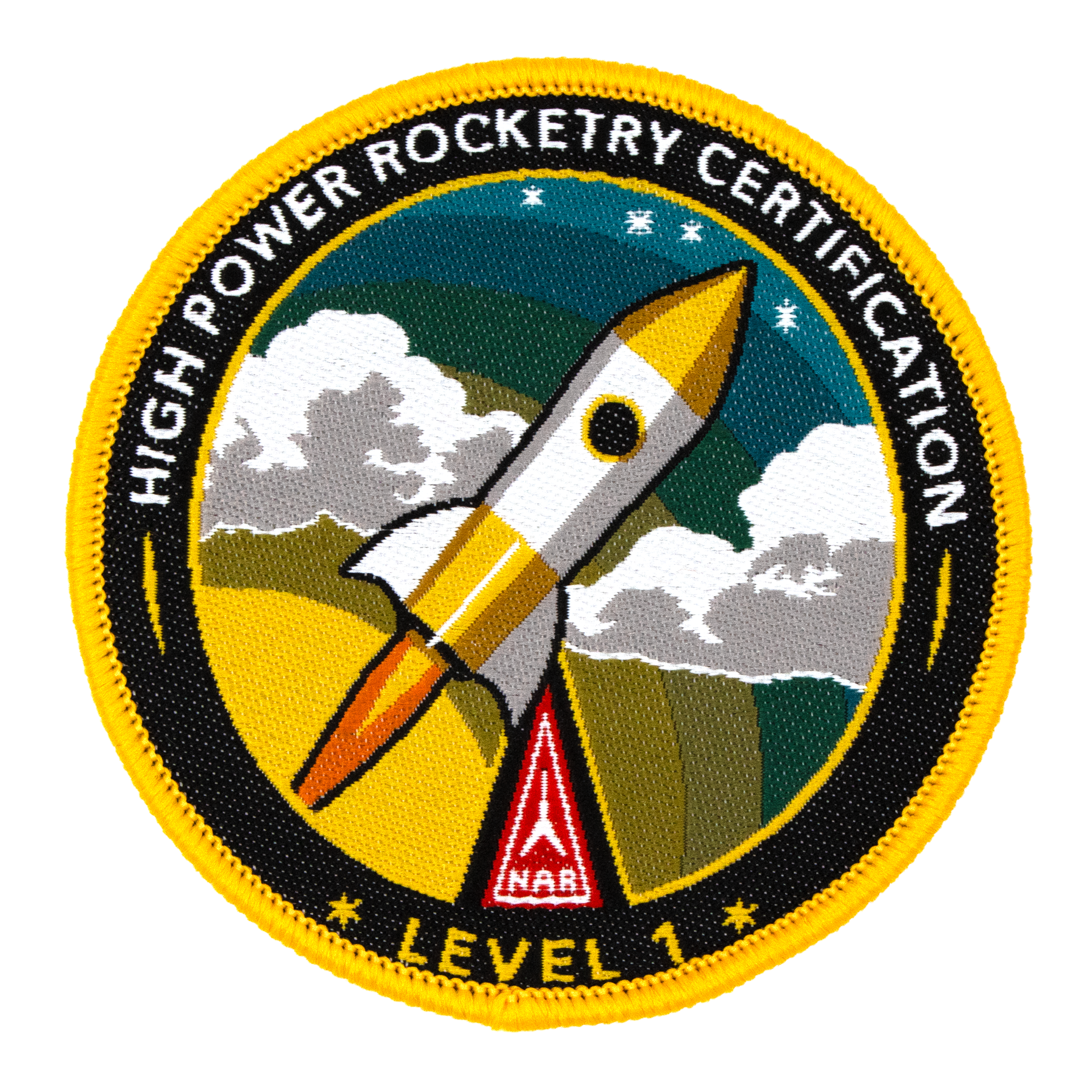 National Association of Rocketry (NAR) High Power Rocketry Certification Level 1 Patch