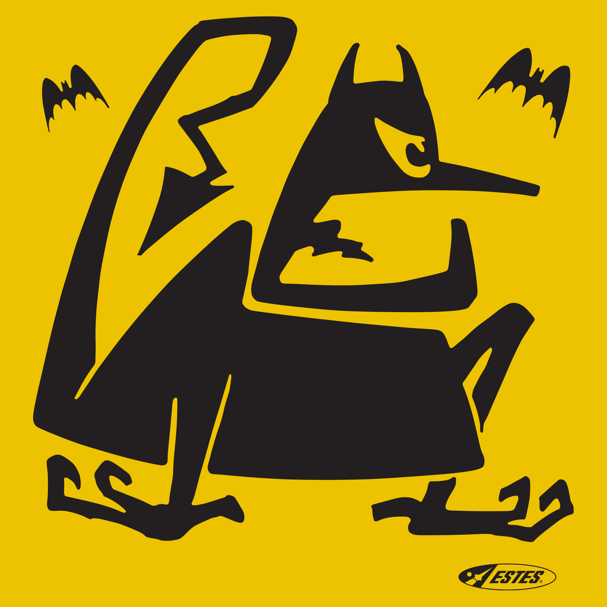 Estes Goblin T-Shirt Front Logo - Halloween Themed Model Rocketry Short Sleeve Shirt