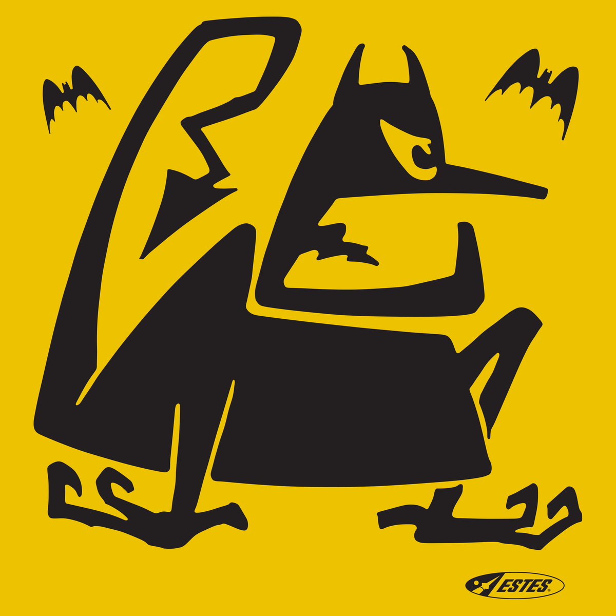 Estes Goblin T-Shirt Front Logo - Halloween Themed Model Rocketry Short Sleeve Shirt