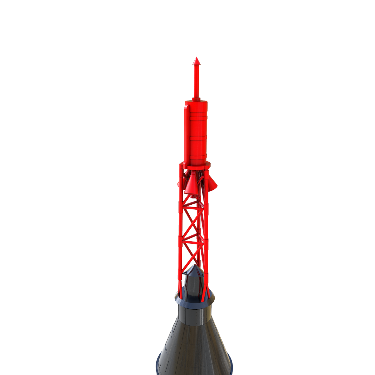 Mercury Redstone Capsule Nose Cone Plastic Parts Replacement