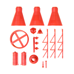 Piezas de plástico de la cápsula Mercury Redstone