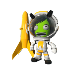 Kerbal Val & Estes Rocket Ornament