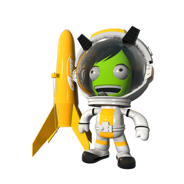 Kerbal Val & Estes Rocket Ornament - Valentina Kerman Collectible Kerbal Val & Estes Rocket Ornament - Valentina Kerman Collectible
