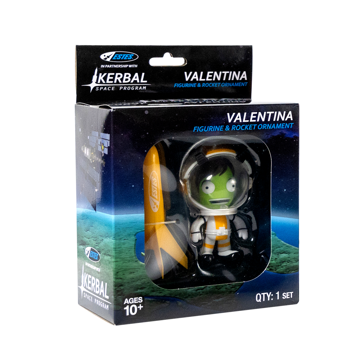 Kerbal Val & Estes Rocket Ornament - Valentina Kerman Collectible Kerbal Val & Estes Rocket Ornament - Valentina Kerman Collectible