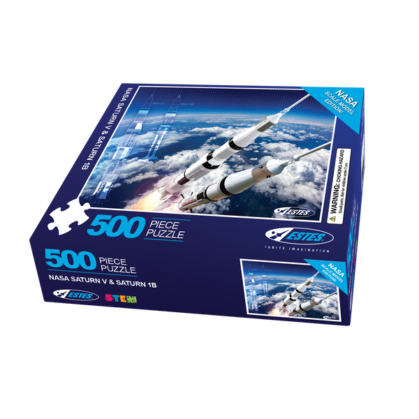 NASA Saturn V & Saturn 1B 500 Piece Puzzle - Space History Jigsaw