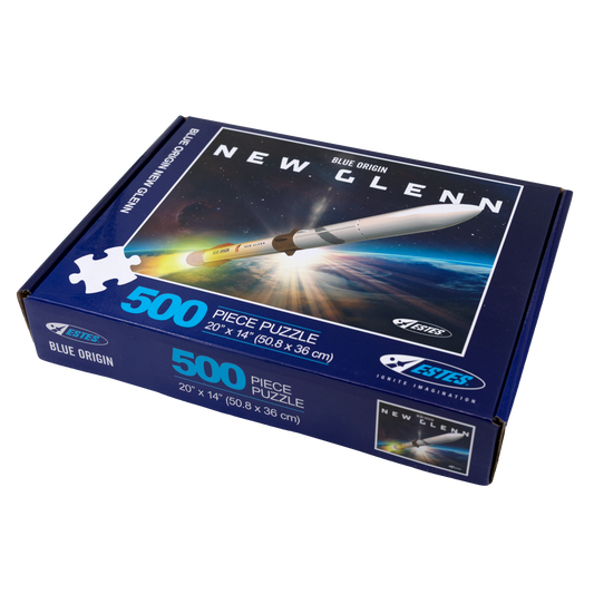 Estes Blue Origin New Glenn Rocket 500 Piece Puzzle - Space Themed Puzzle