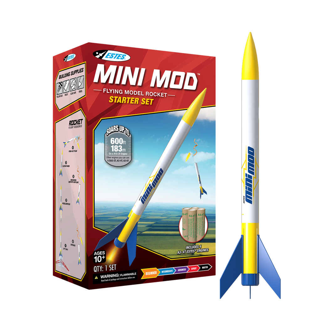 Modrock Models Basic Mini Mod™ Model Rocket Collection - Starter Sets, Launch Kits, and Bulk ...