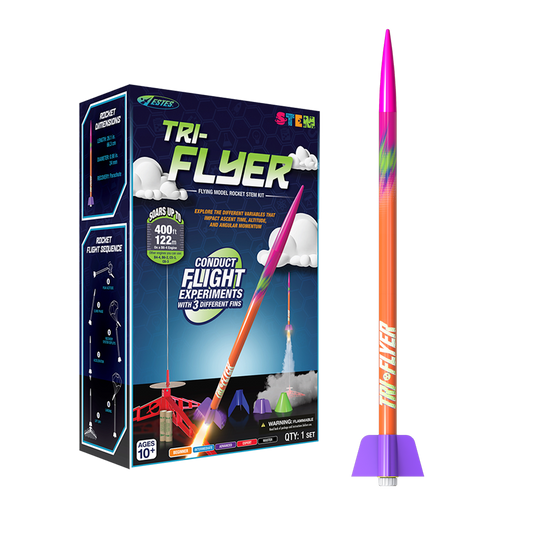 Tri-Flyer Rocket and Box