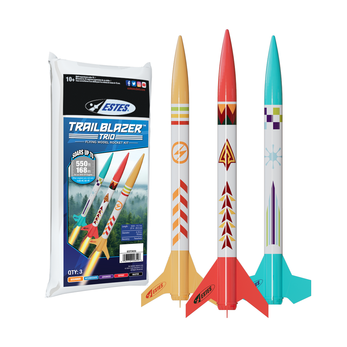 Estes Trailblazer Trio Model Rocket Kit
