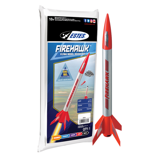 Estes Firehawk Flying Model Rocket Kit for Beginners