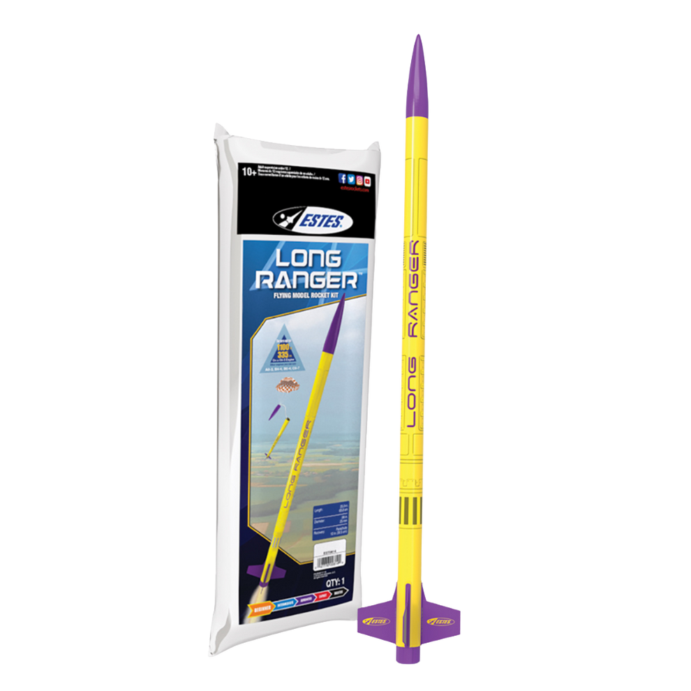 Long Ranger™ Model Rocket Kit - Easy Build, Soars to 1100 Feet | Estes ...