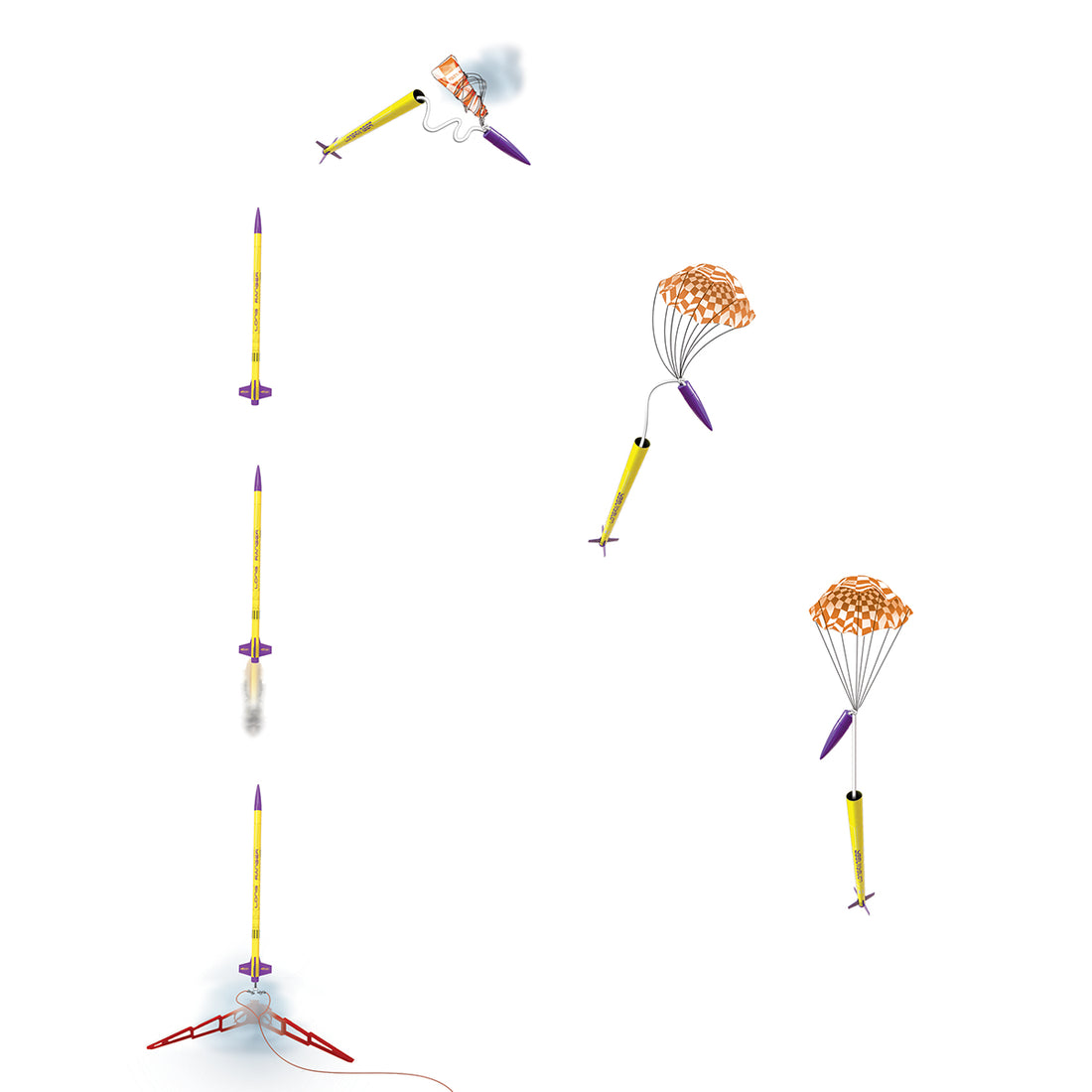Long Ranger™ Model Rocket Kit - Easy Build, Soars to 1100 Feet | Estes ...