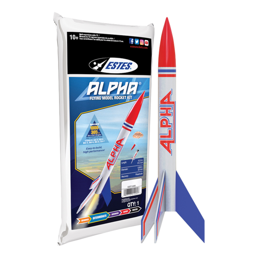 Estes Alpha Intermediate Skill Level Flying Model Rocket Kit