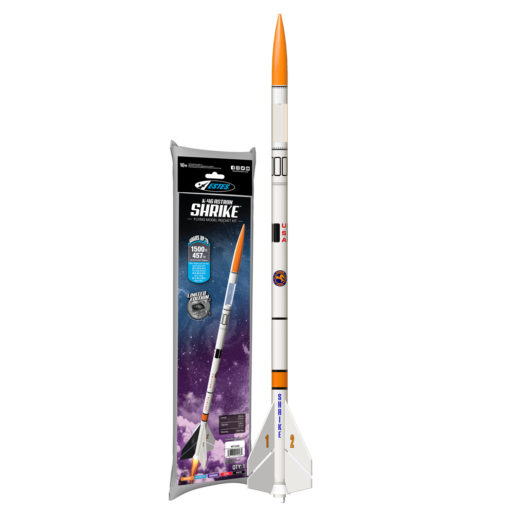 K-46 Astron Shrike™ Model Rocket Kit - Multistage Payloader Classic ...