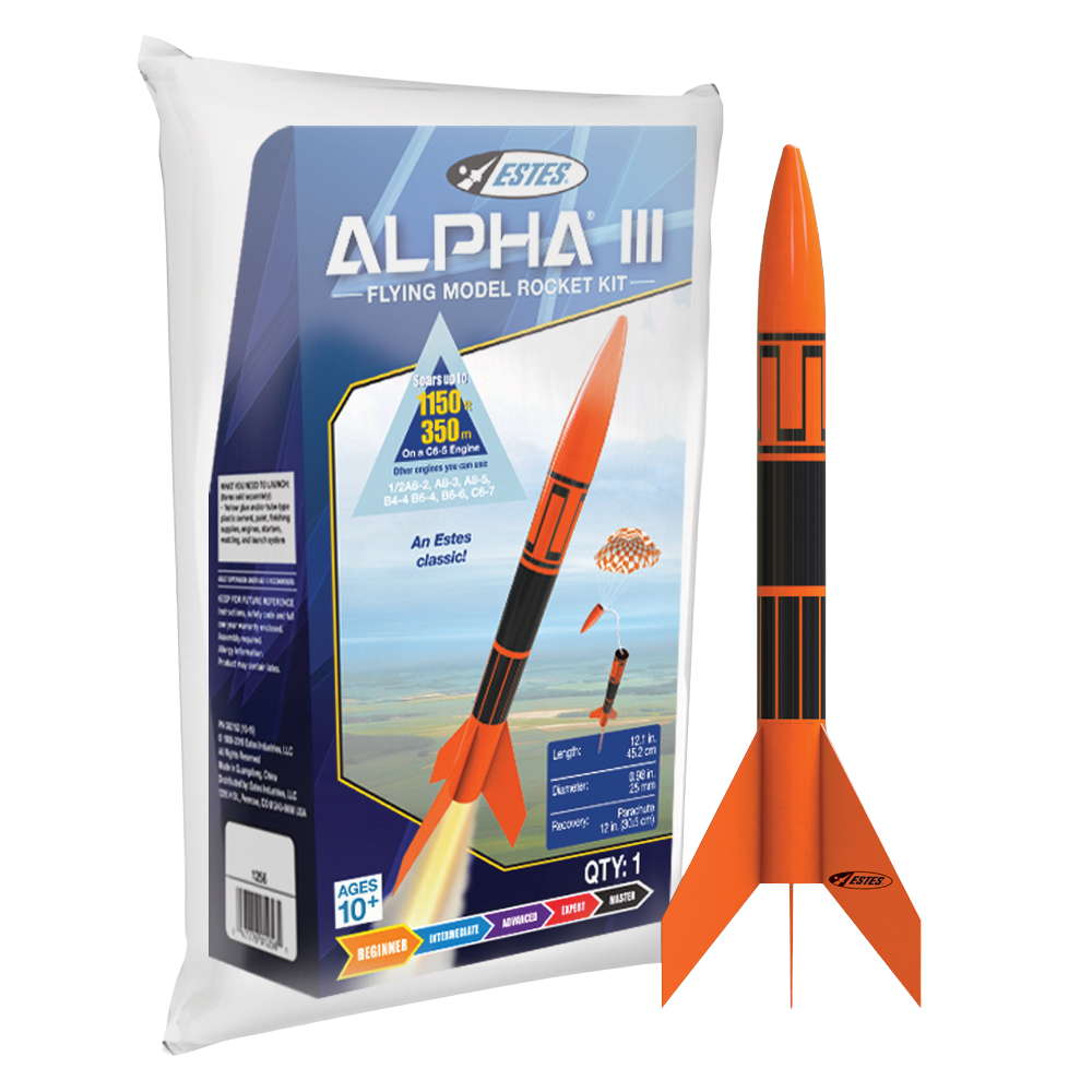 Estes Alpha III Beginner Flying Model Rocket Kit