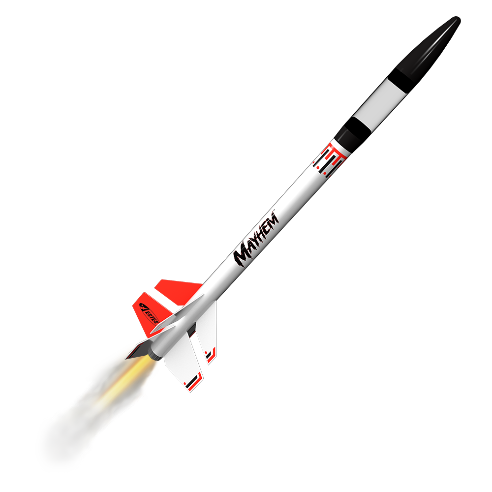Mayhem™ Model Rocket Kit – Two-Stage Rocket for Advanced Rocketeers ...