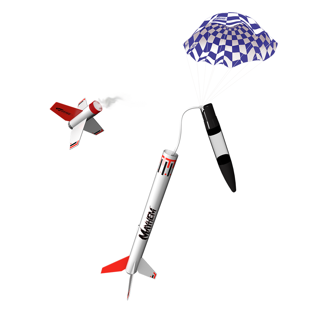 Rocket Model Target Mayhem™ Model Rocket Kit – Two-Stage Rocket for Advanced Rocketeers ...