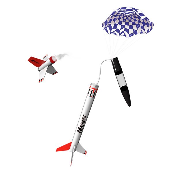 Mayhem™ Model Rocket Kit – Two-Stage Rocket for Advanced Rocketeers ...